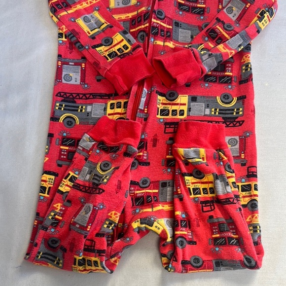 Simple Joys by Carter's - Red Fire Truck Onesie Sleeper - Picture 4 of 4